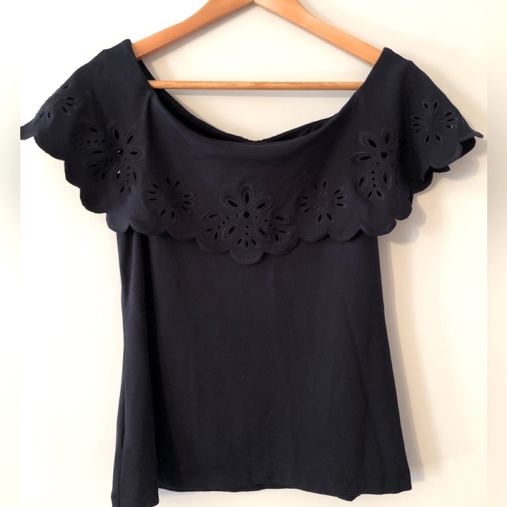 Ann Taylor off the shoulder eyelet top